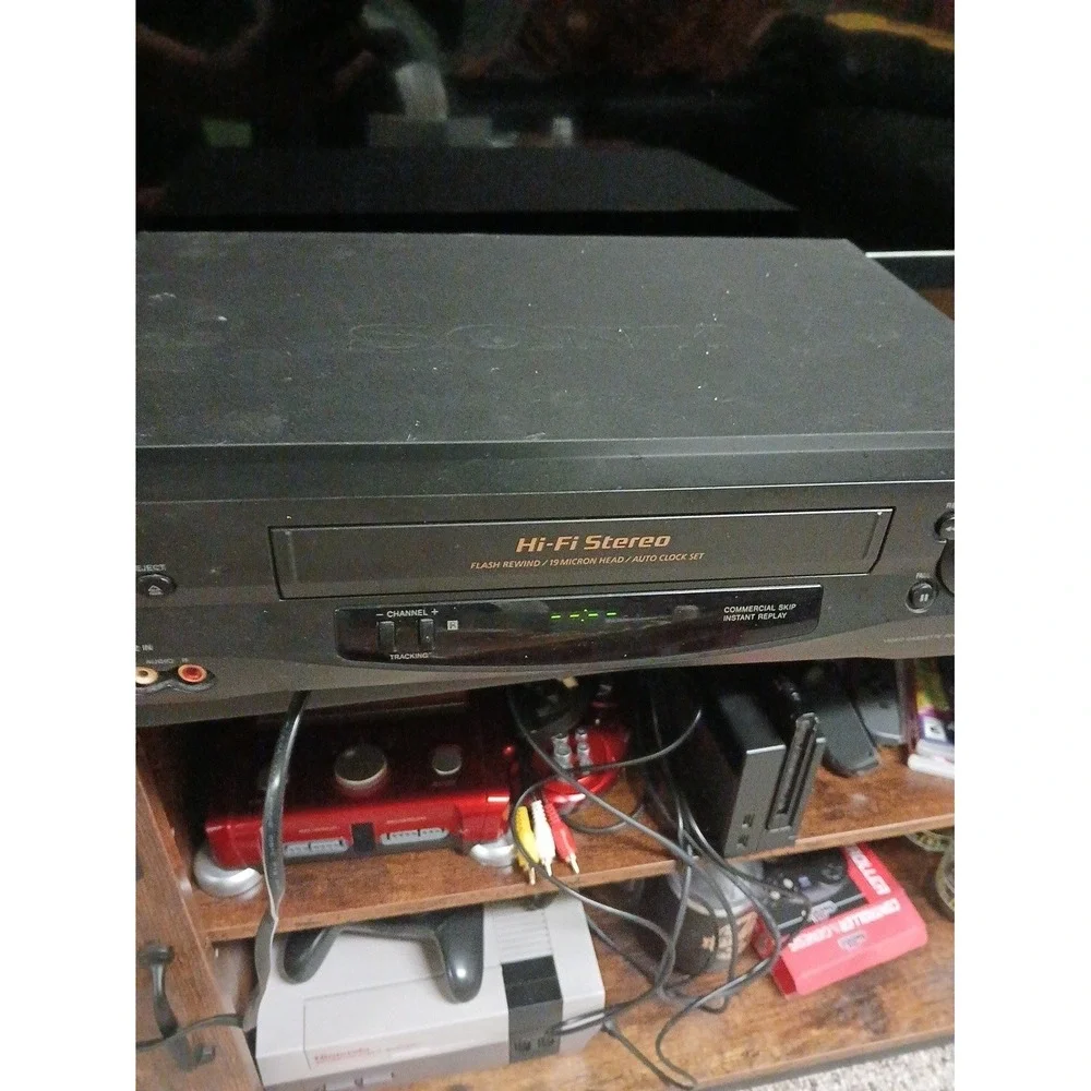 Sony SLV-N55 4-Head Hi-Fi Stereo VCR Video Player Recorder No Remote - TESTED